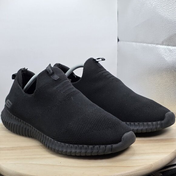 Skechers Elite Flex Wasik Black Men Shoes Sneakers - Size 9 - Picture 5 of 8